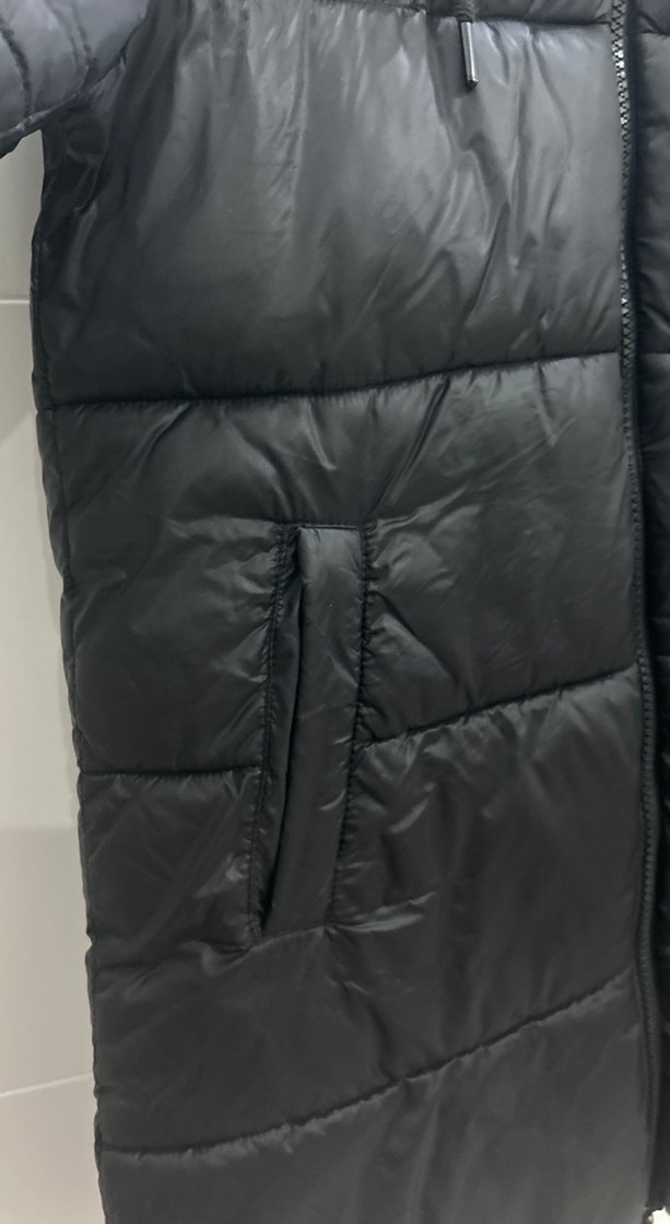 Siyah Kadın şişme mont - Görsel 4