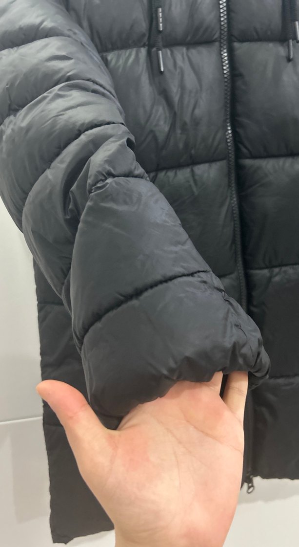 Siyah Kadın şişme mont - Görsel 3