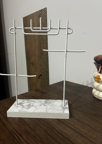 Beyaz Metal Makyaj Organizeri - Görsel 2