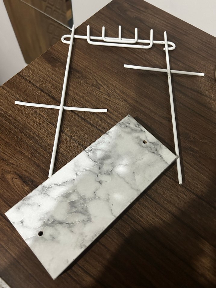 Beyaz Metal Makyaj Organizeri - Görsel 4