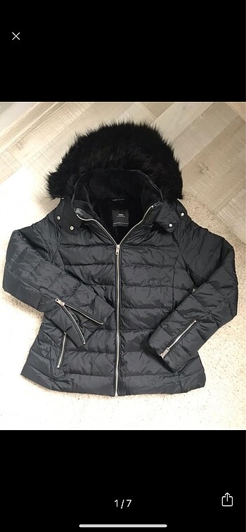 Zara kaz tüğü mont