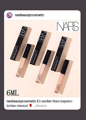 Nars kapatıcı 