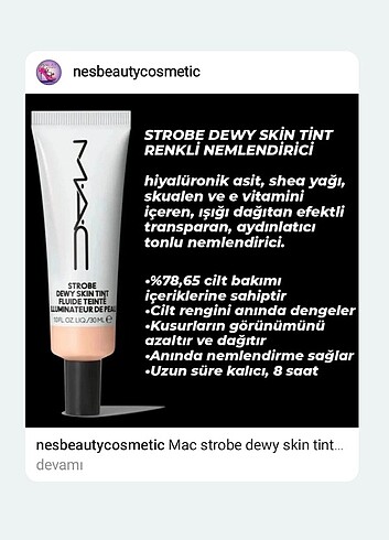 Mac strobe dewy skin tint 