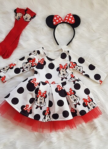 Minnie mouse elbise 