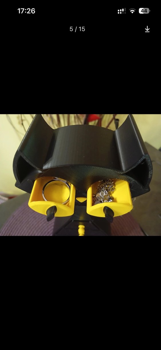 Siyah Kedi Tasarımlı Takı Kutusu - Görsel 2