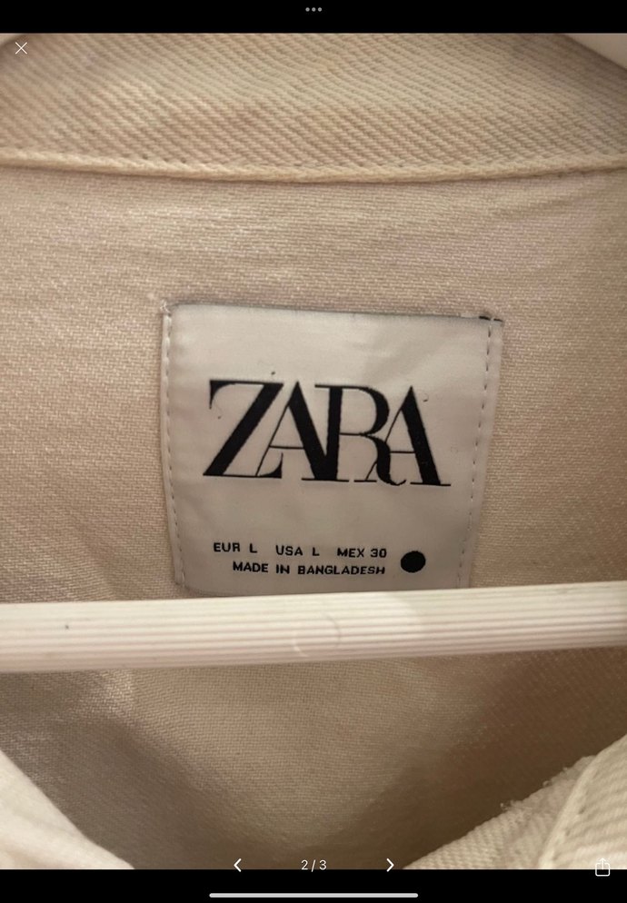 Bej Kadın Keten Ceket Düğmeli Uzun Kollu - Görsel 2