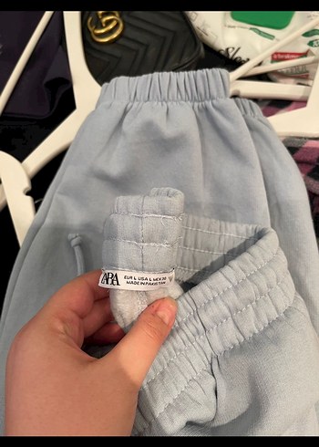 buz mavisi Uzun Kollu Kadın Sweatshirt - Görsel 5