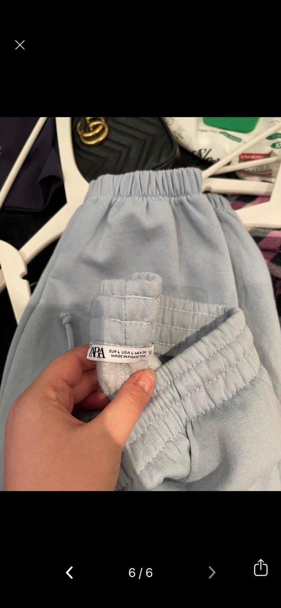 buz mavisi Uzun Kollu Kadın Sweatshirt - Görsel 5