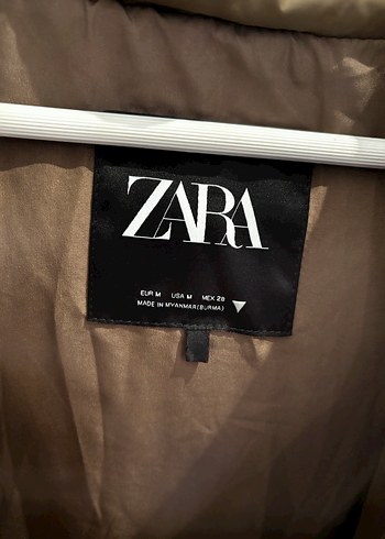 Düğmeli Kahverengi Kısa Kadın Kışlık Mont - Görsel 3