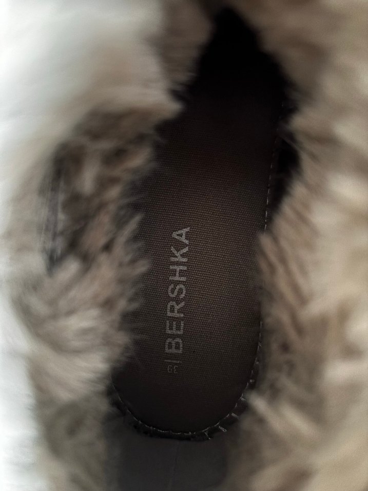 Bej Süet Kürklü Kadın Dolgu Topuk Bot - Görsel 5