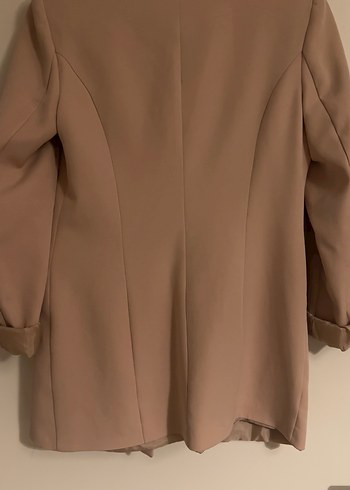 Krem Kadın Düğmeli Blazer - Görsel 6