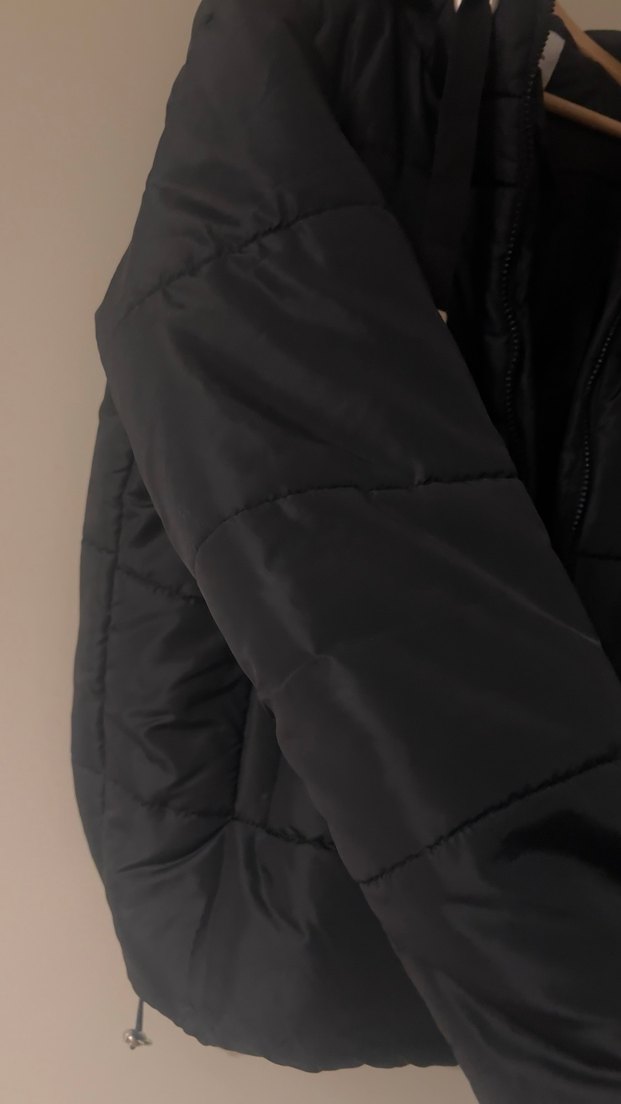 Siyah Fermuarlı Kadın Mont - Görsel 4