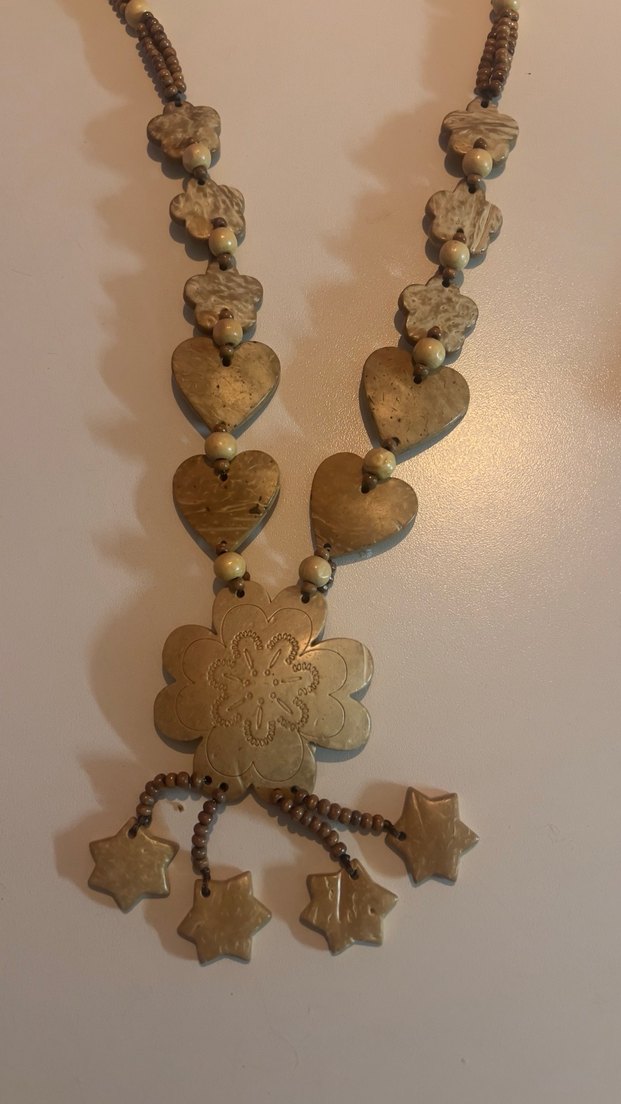 Çiçek Boncuklu Uzun Bohem Kolye - Görsel 2