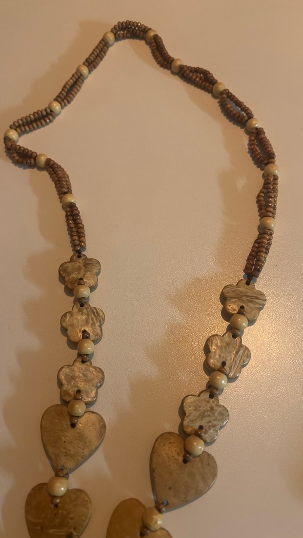 Çiçek Boncuklu Uzun Bohem Kolye - Görsel 3