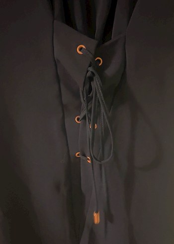 Lacivert Midi Halter Yaka Elbise - Görsel 2