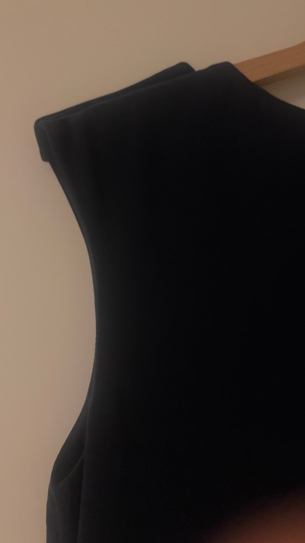 Lacivert Midi Halter Yaka Elbise - Görsel 5