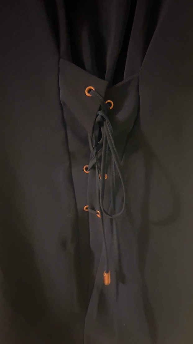 Lacivert Midi Halter Yaka Elbise - Görsel 2