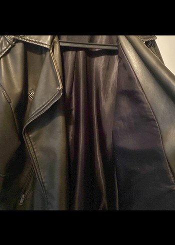 Pull&bear deri ceket - Görsel 5