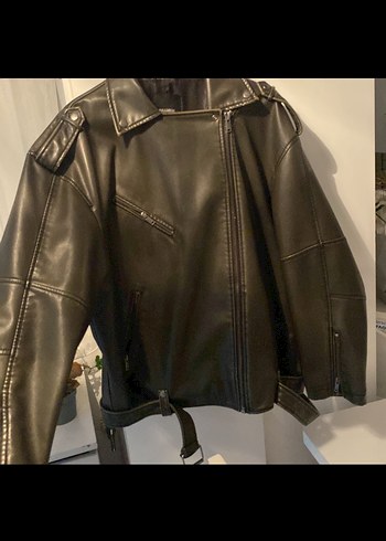 Pull&bear deri ceket - Görsel 8