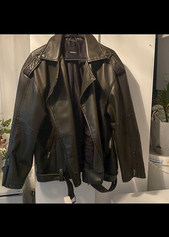 Pull&bear deri ceket - Görsel 4