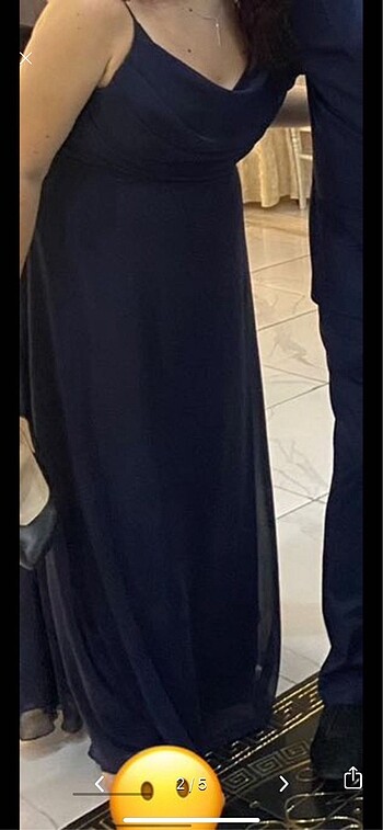 Diğer Degaje yaka şifon elbise