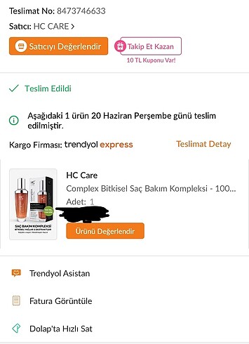 Beden Renk Hc care bakım yağı