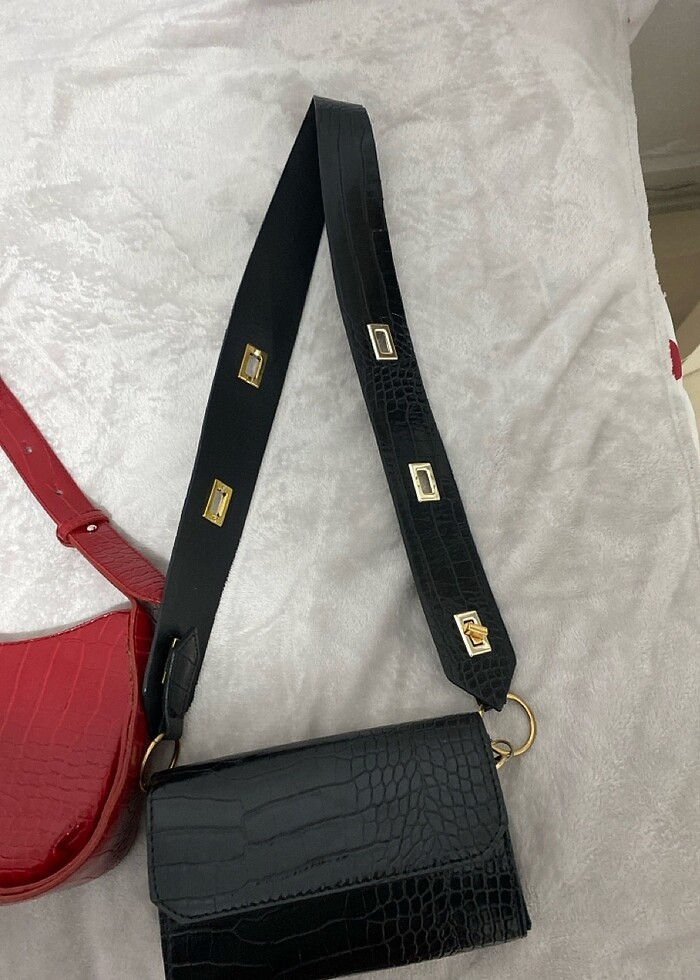 2 li çanta hem kol çantası hemde çapraz - Görsel 3