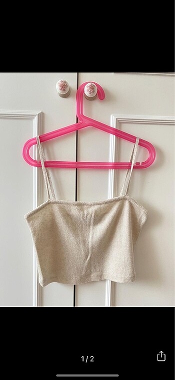 Zara yumuşak askılı crop
