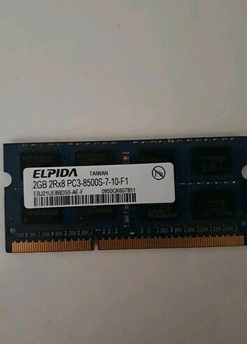 DDR3 2gb ram laptop için 