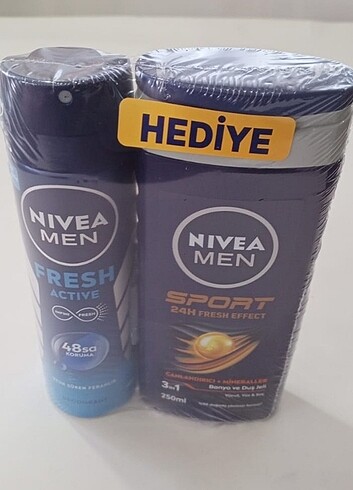 Nivea Fresh Active Erkek Deodorant Sprey 150 ml + Sport Duş Jeli - Görsel 4