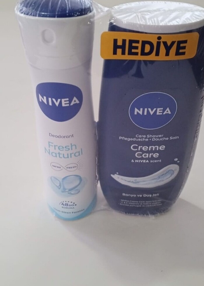 Nivea Fresh Natural Kadın Deodorant Sprey 150 ml + Creme Çare Du - Görsel 3