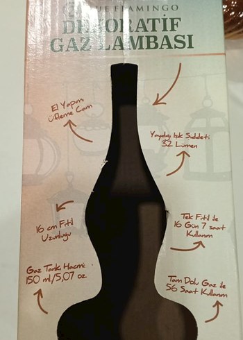 Bej Diger Klasik Gaz Lambası - Görsel 4