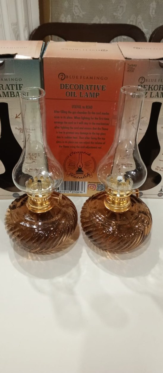 Bej Diger Klasik Gaz Lambası - Görsel 3