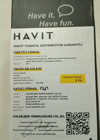 Havit SK801BT Siyah Kablosuz Hoparlör - Görsel 2