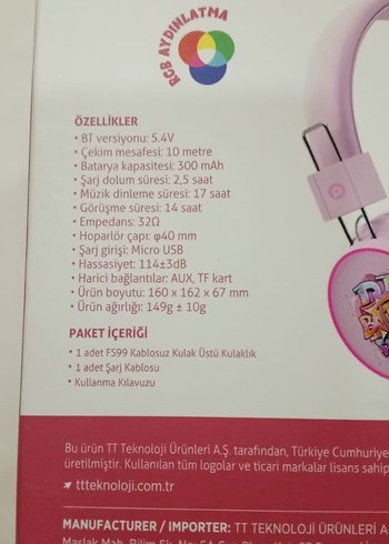 Ppolosmart FS99 Kablosuz Kulak Üstü Kulaklık - Görsel 6