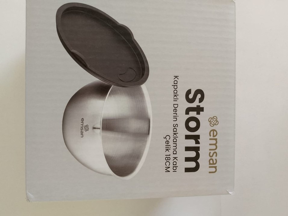 Emsan kapakli saklama kabı 18cm - Görsel 3