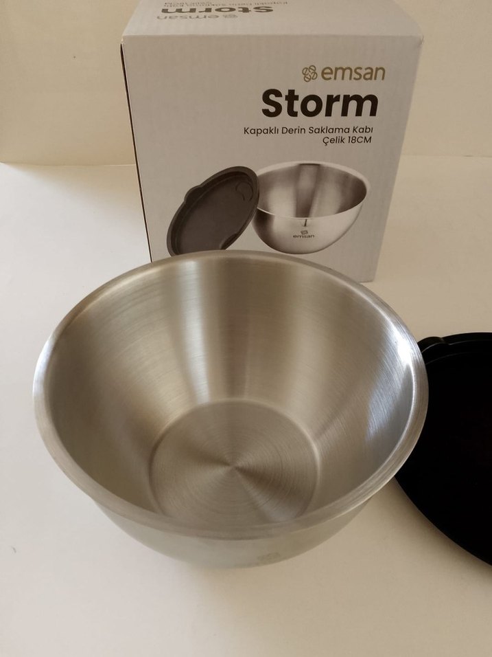 Emsan Storm Kapaklı Derin Saklama Kabı 20 cm cm - Görsel 2