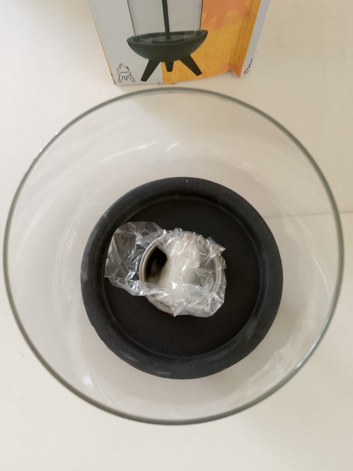 Ayaklı Siyah Dekoratif Gaz Lambası - Görsel 3