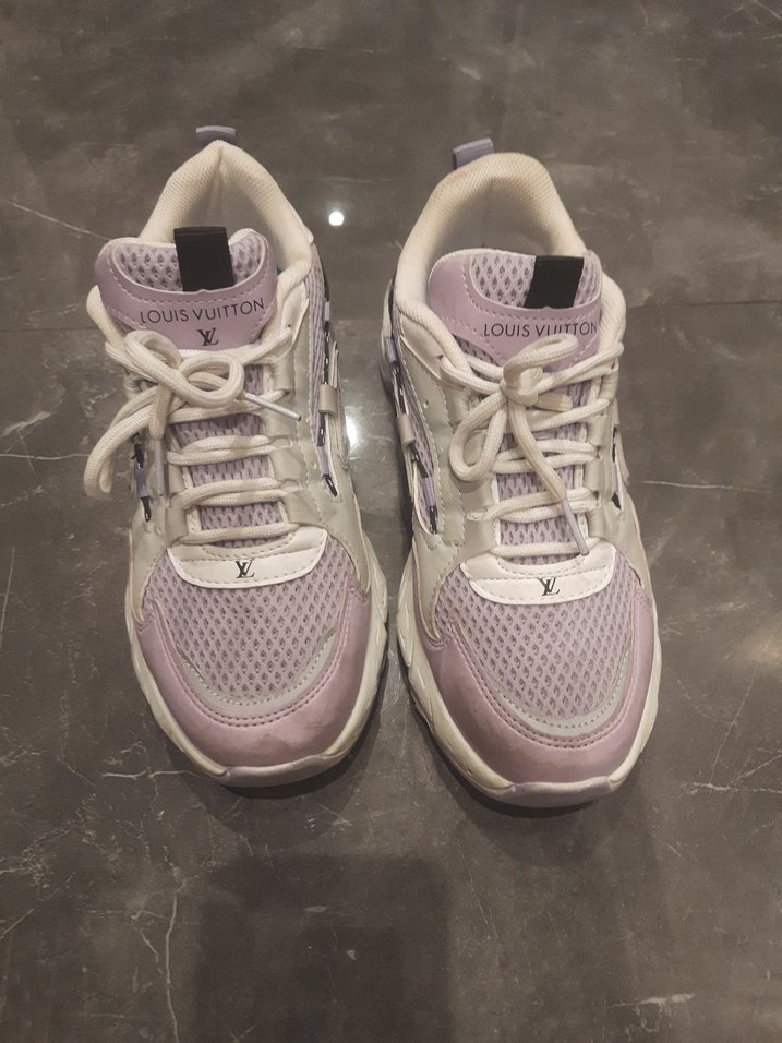 Lila Bağcıklı Spor Kadın Sneakers - Görsel 2