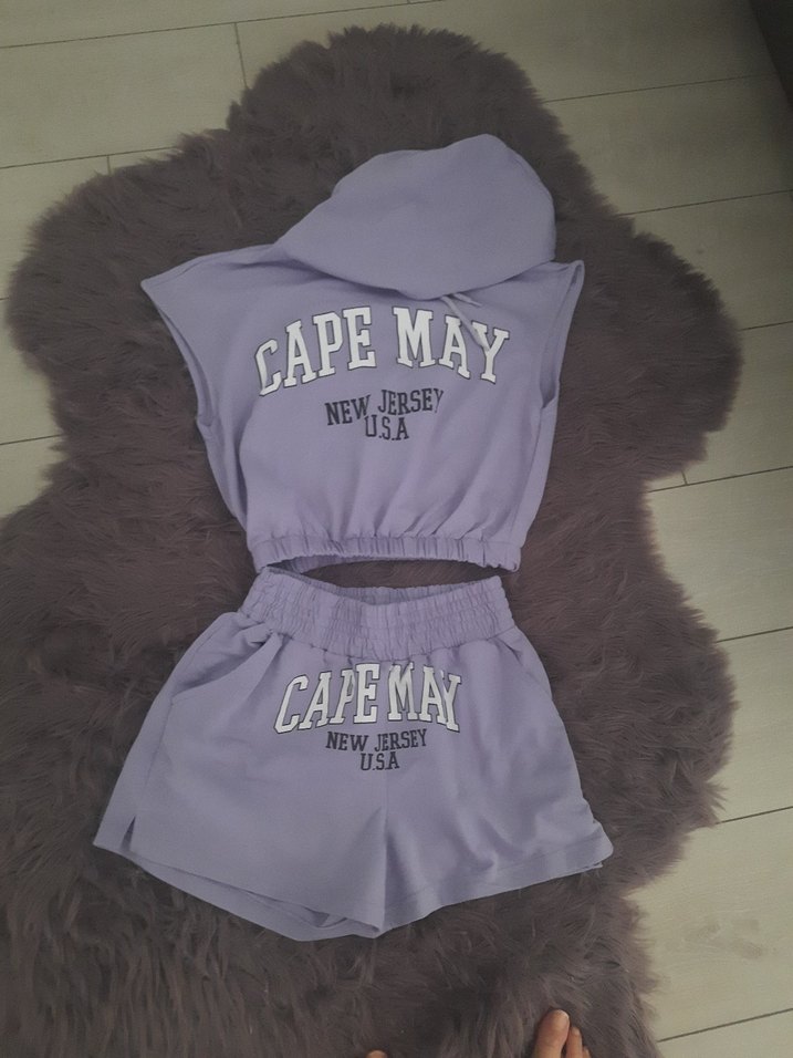 Gri Pamuklu Bel Bantlı Mini Şort - Görsel 3