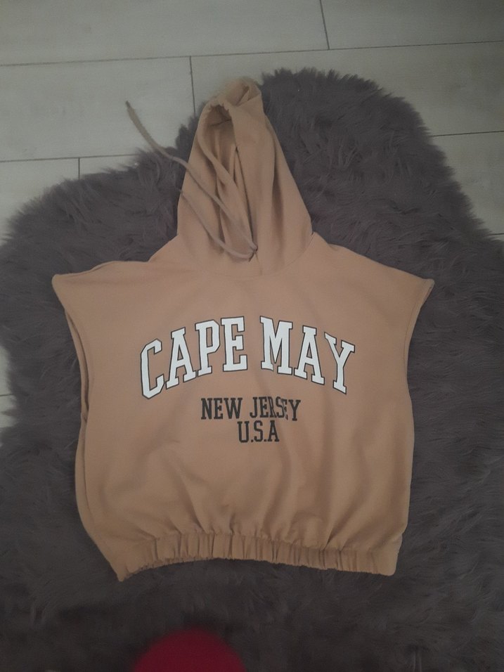 Kahverengi Kapüşonlu Mini Kadın Eşofman Takımı - Görsel 2