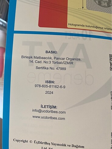  Beden Renk 345 ayt matematik deneme
