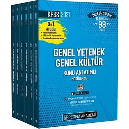 Pegem KPSS 2021 GY GK Konu Anlatımlı Set