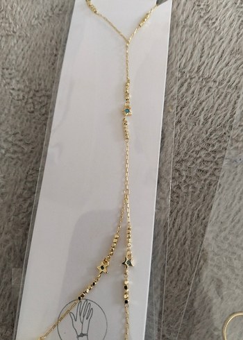 Altın Renk Zincir Detaylı Kadın El Zinciri - Görsel 3