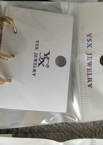 Altın Renkli Mini , zirkon taşlı,xuping Küpeler - Görsel 13