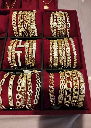 Altın Renk Zincir Detaylı xuping Bileklik - Görsel 6