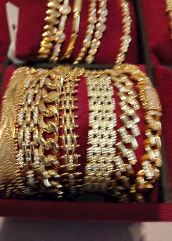 Altın Renk Zincir Detaylı xuping Bileklik - Görsel 3