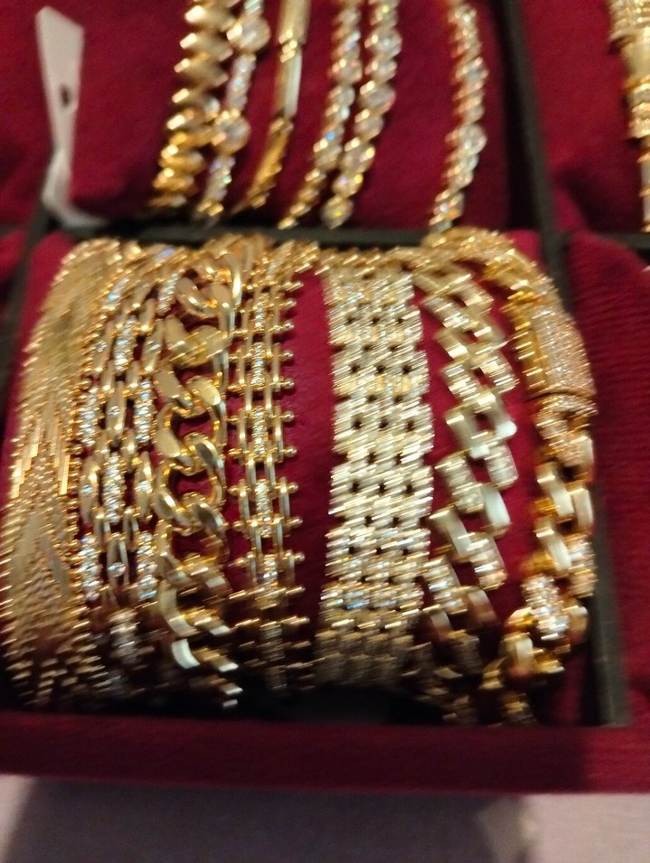 Altın Renk Zincir Detaylı xuping Bileklik - Görsel 3