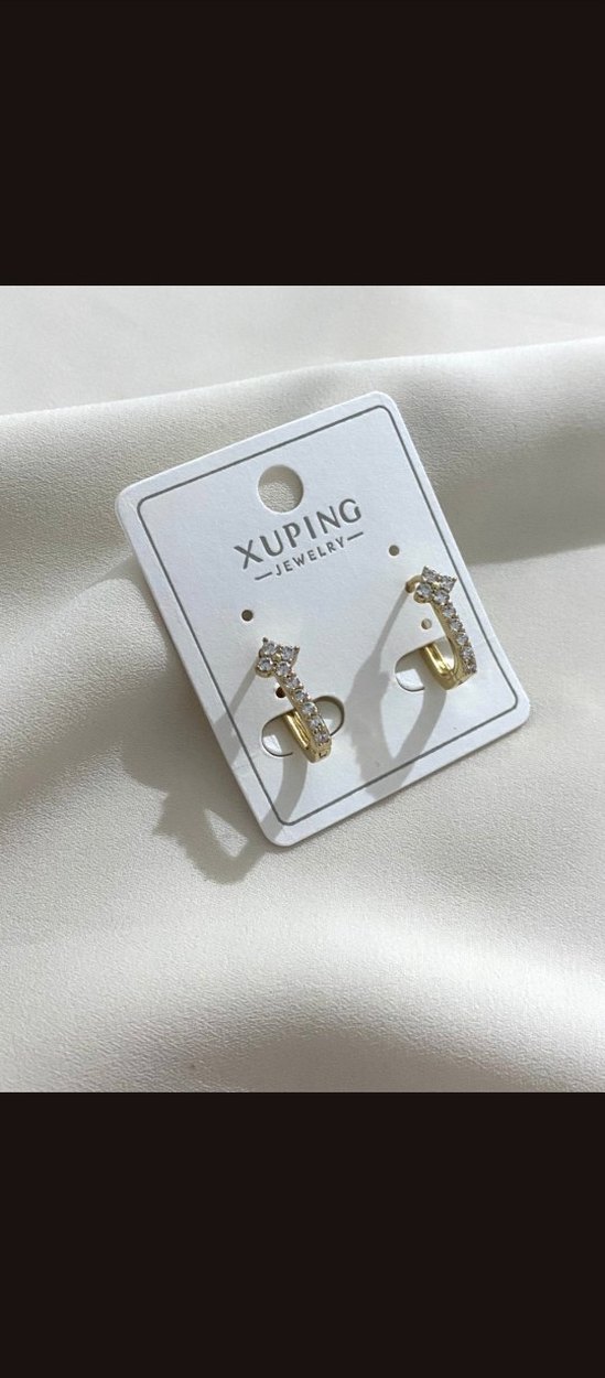 Altın Renkli Mini Çiçekli Küpe Seti - Görsel 4