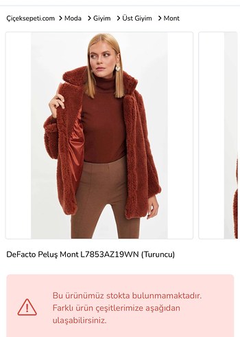 Defacto Turuncu Pelus Mont